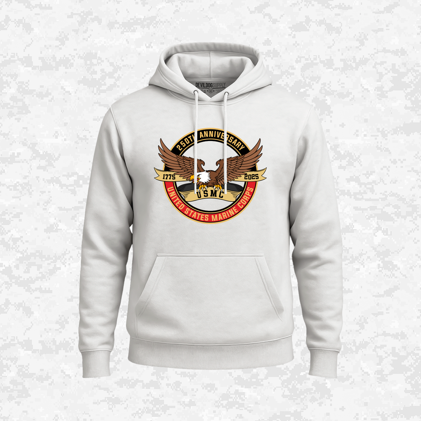 250th Anniversary USMC | Eagle | United States Marine Corps | 250 Years Collection | Hoodie