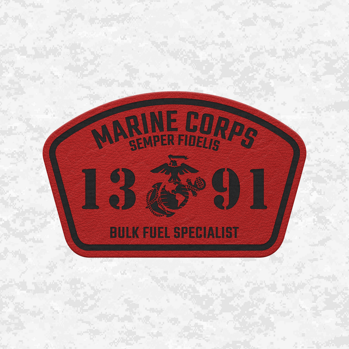 MOS 1391 Bulk Fuel Specialist | Leather Patch | Velcro Backed