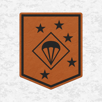 1st MAC Parachute Battalion | Leather Patch | Velcro Backed