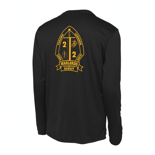 2nd Battalion 2nd Marines Unit "Warlords" #3 DRIFIT Long sleeve, Hoodie