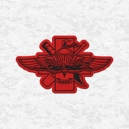 SARC Special Amphibious Reconnaissance Corpsman | Leather Patch | Velcro Backed
