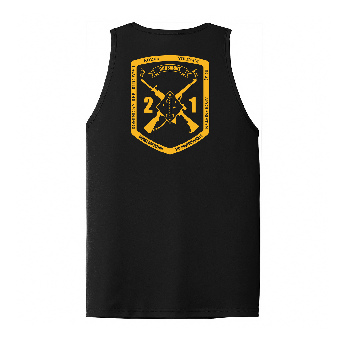 2nd Battalion 1st Marines Unit "Gunsmoke" DRIFIT Sleeveless, Tank, Sleeveless Hoodie