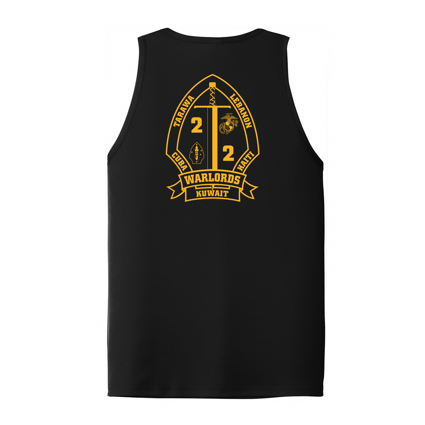 2nd Battalion 2nd Marines Unit "Warlords" #3 DRIFIT Sleeveless, Tank, Sleeveless Hoodie