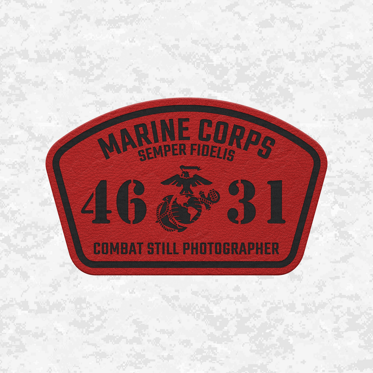 MOS 4631 Combat Still Photographer | Leather Patch | Velcro Backed