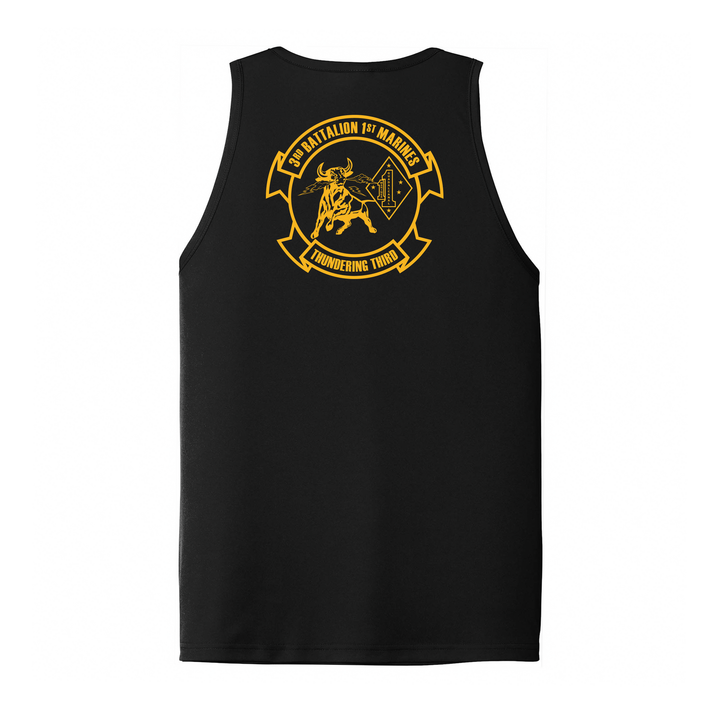 3rd Battalion 1st Marines Unit "Thundering Third" DRIFIT Sleeveless, Tank, Sleeveless Hoodie