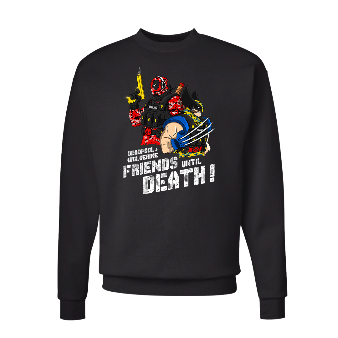 "Friends until Death" Deadpool & Wolverine Sweatshirt