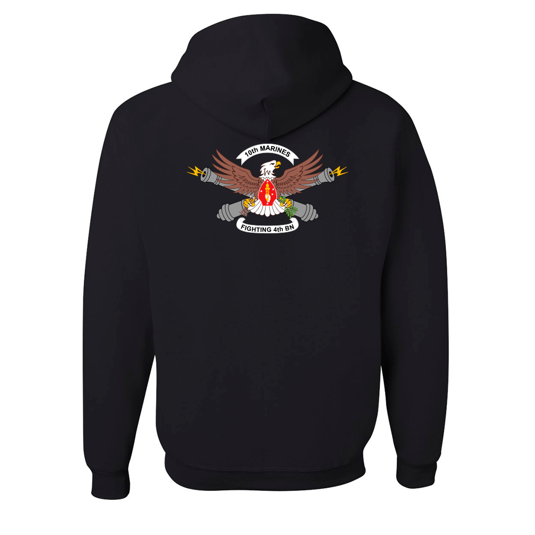 4th Battalion 10th Marines Unit "Fighting 4th" Hoodie