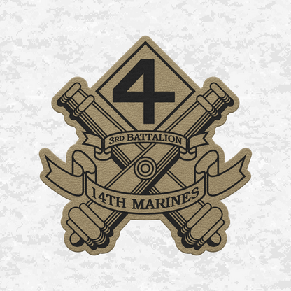 3rd Battalion 14th Marines Unit "Liberty" 1 | Leather Patch | Velcro Backed