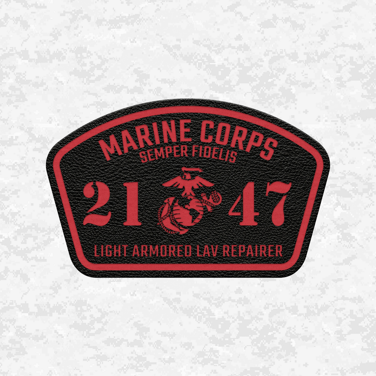 MOS 2147 Light Armored LAV Repairer | Leather Patch | Velcro Backed