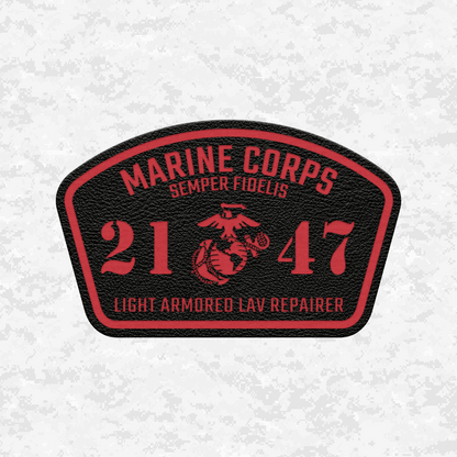 MOS 2147 Light Armored LAV Repairer | Leather Patch | Velcro Backed