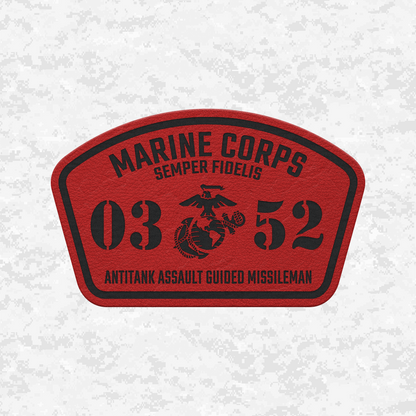 MOS 0352 Antitank Missileman | Leather Patch | Velcro Backed