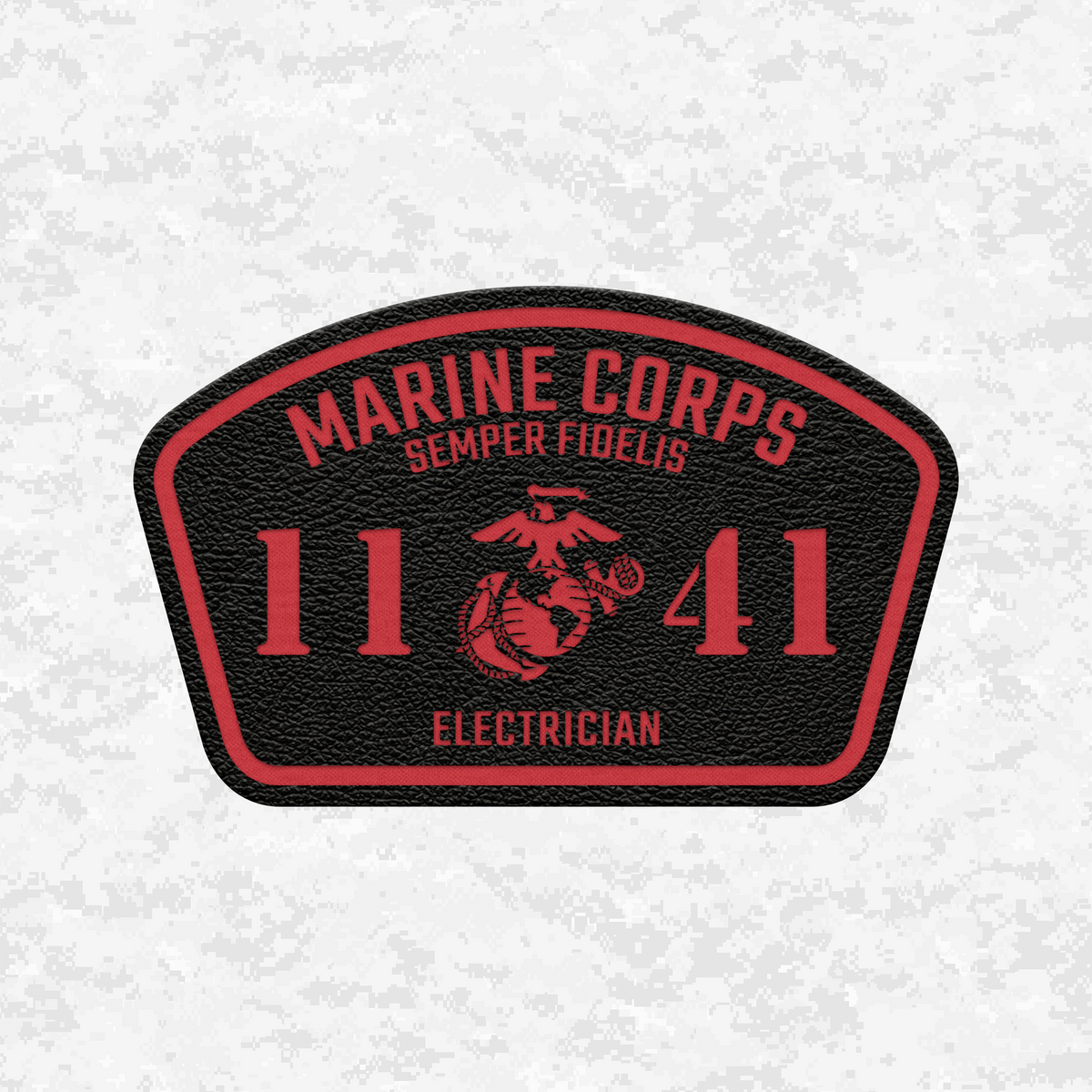MOS 1141 Electrician | Leather Patch | Velcro Backed