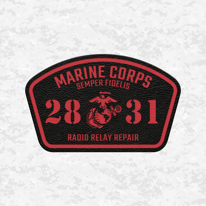 MOS 2831 Radio Relay Repair | Leather Patch | Velcro Backed