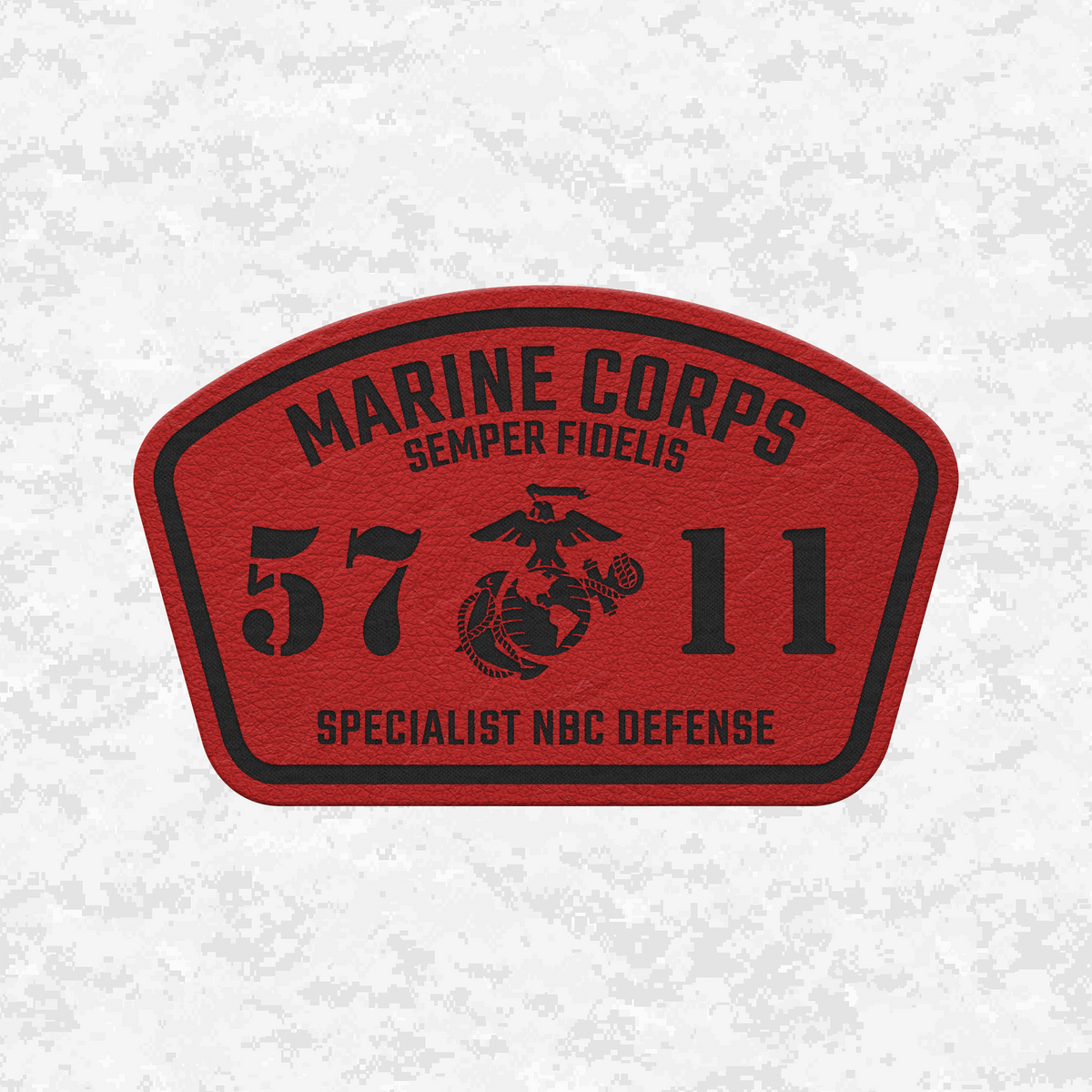 MOS 5711 Specialist NBC Defense | Leather Patch | Velcro Backed