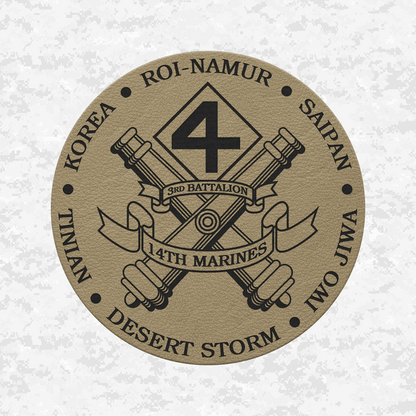 3rd Battalion 14th Marines Unit "Liberty" 2 | Leather Patch | Velcro Backed