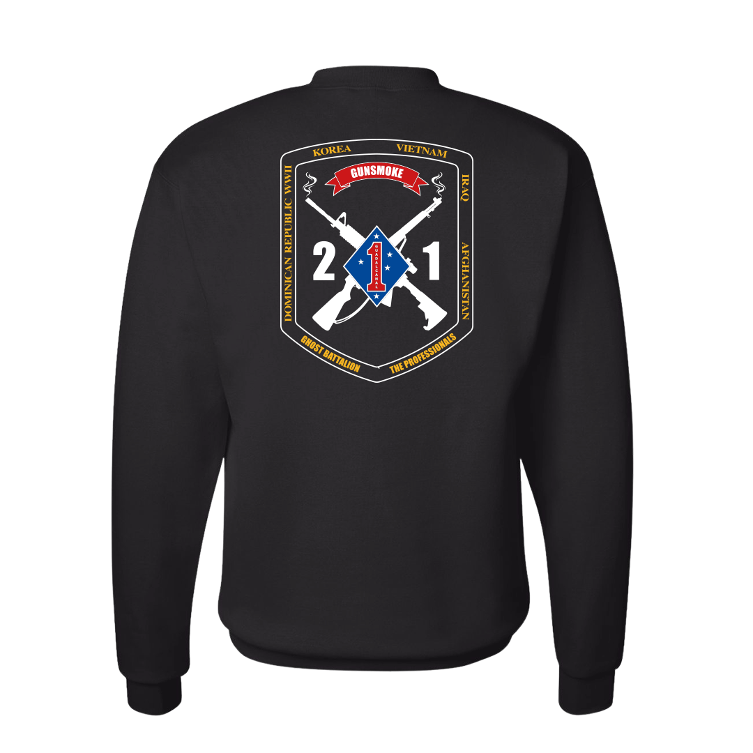 2nd Battalion 1st Marines Unit "Gunsmoke" Sweatshirt