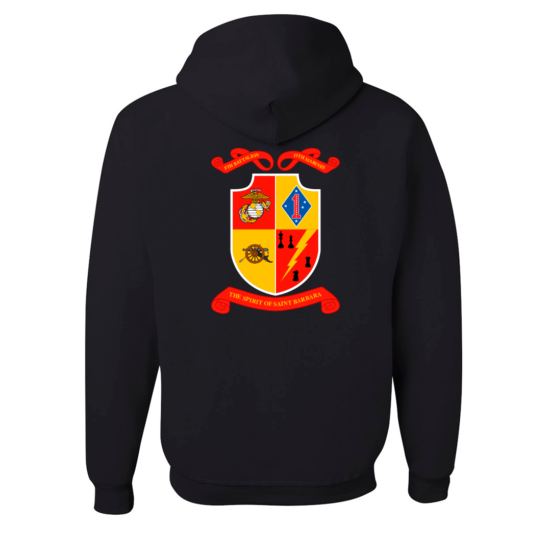 5th Battalion 11th Marines Unit "Steel Rain" Hoodie