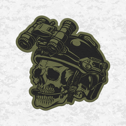 Tactical Helmet Skull NVG | Night Vision Operator | Velcro Backed