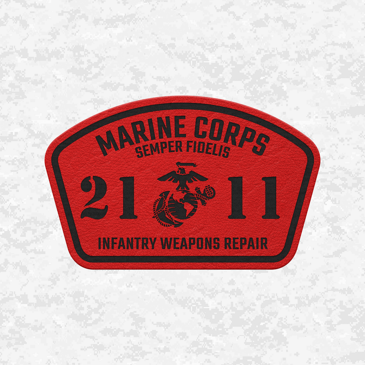 MOS 2111 Infantry Weapons Repair | Leather Patch | Velcro Backed