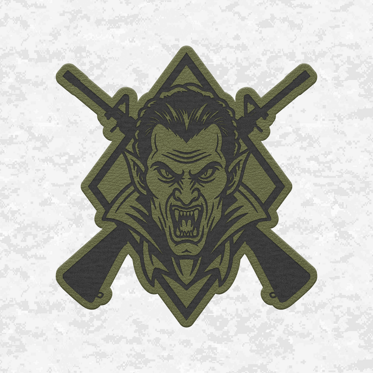 Tactical Vampire Halloween Edition | Leather Patch | Velcro Backed