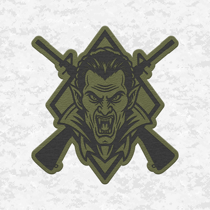 Tactical Vampire Halloween Edition | Leather Patch | Velcro Backed