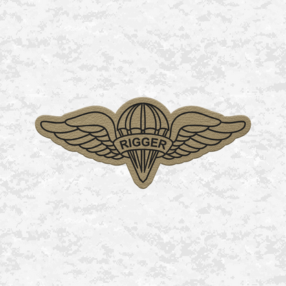 Parachute Rigger (MOS 0451) | Leather Patch | Velcro Backed
