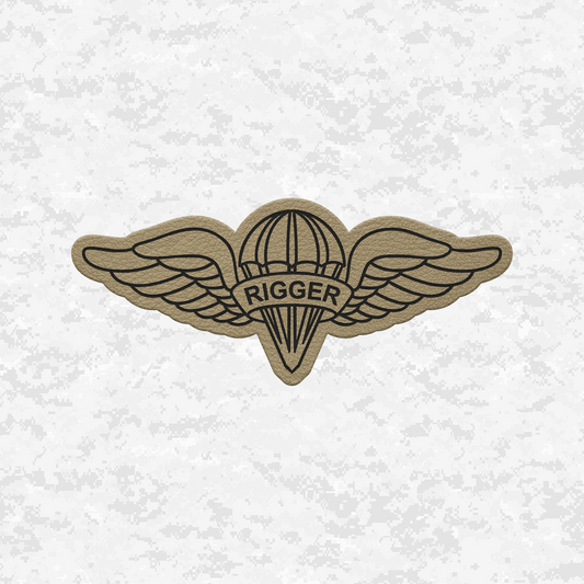 Parachute Rigger (MOS 0451) | Leather Patch | Velcro Backed