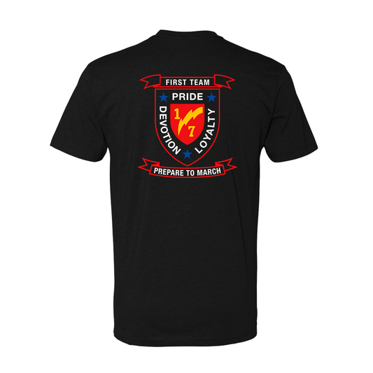 1st Battalion 7th Marines Unit "First Team" Shirt