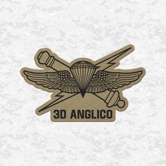 3D ANGLICO | Air Naval Fire | Leather Patch | Velcro Backed
