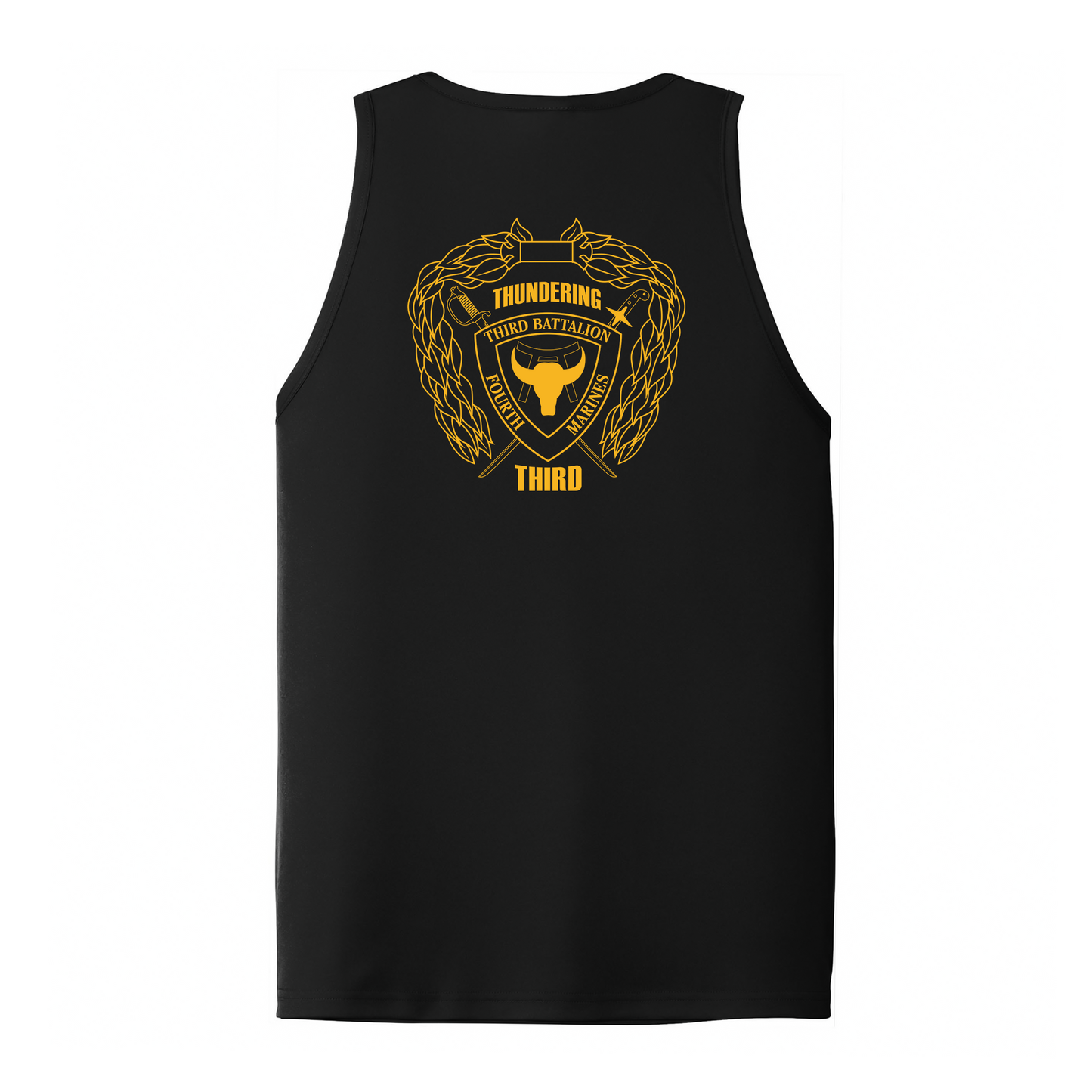 3rd Battalion 4th Marines Unit "Thundering Third" DRIFIT Sleeveless, Tank, Sleeveless Hoodie