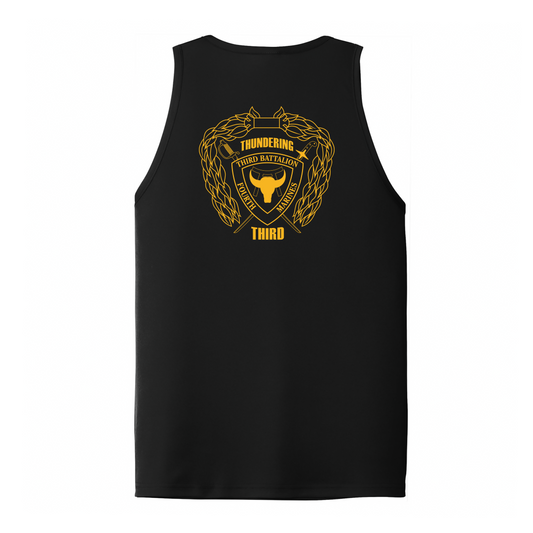 3rd Battalion 4th Marines Unit "Thundering Third" DRIFIT Sleeveless, Tank, Sleeveless Hoodie