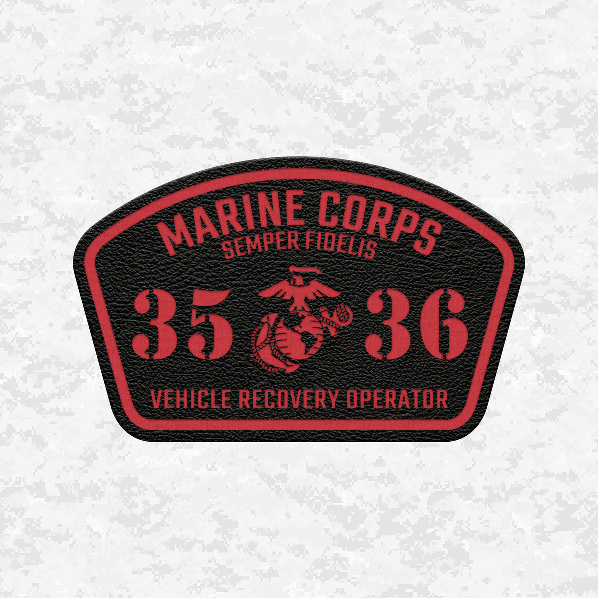 MOS 3536 Vehicle Recovery Operator | Leather Patch | Velcro Backed