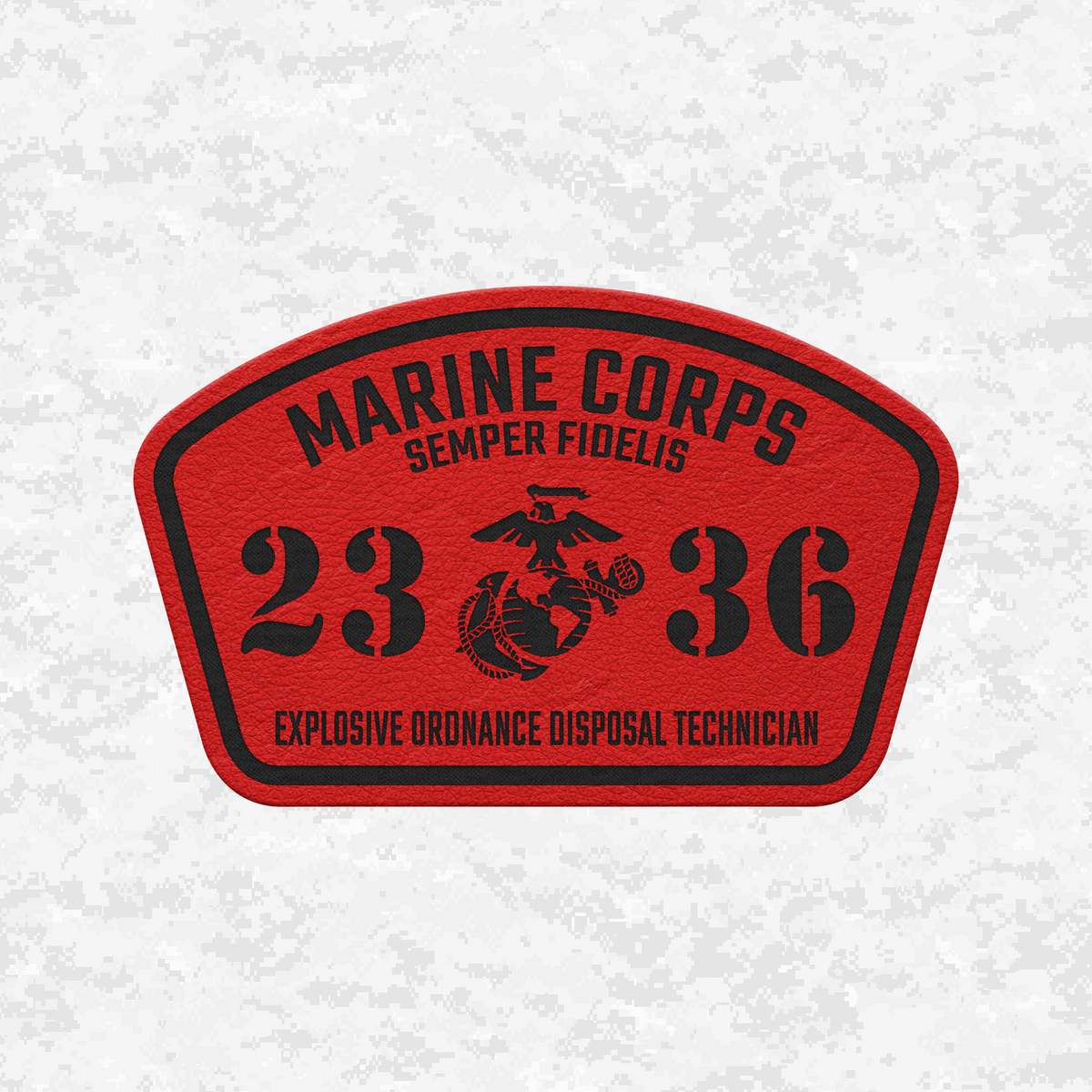 MOS 2336 Explosive Ordnance Disposal Technician | Leather Patch | Velcro Backed