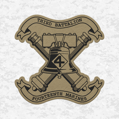 3rd Battalion 14th Marines Unit "Liberty" #3 | Leather Patch | Velcro Backed