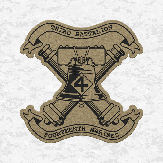 3rd Battalion 14th Marines Unit "Liberty" #3 | Leather Patch | Velcro Backed