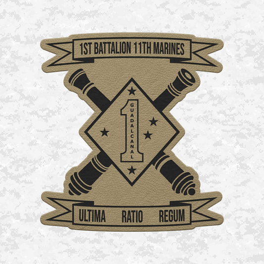 1st Battalion 11th Marines Unit "Cobra" | Leather Patch | Velcro Backed