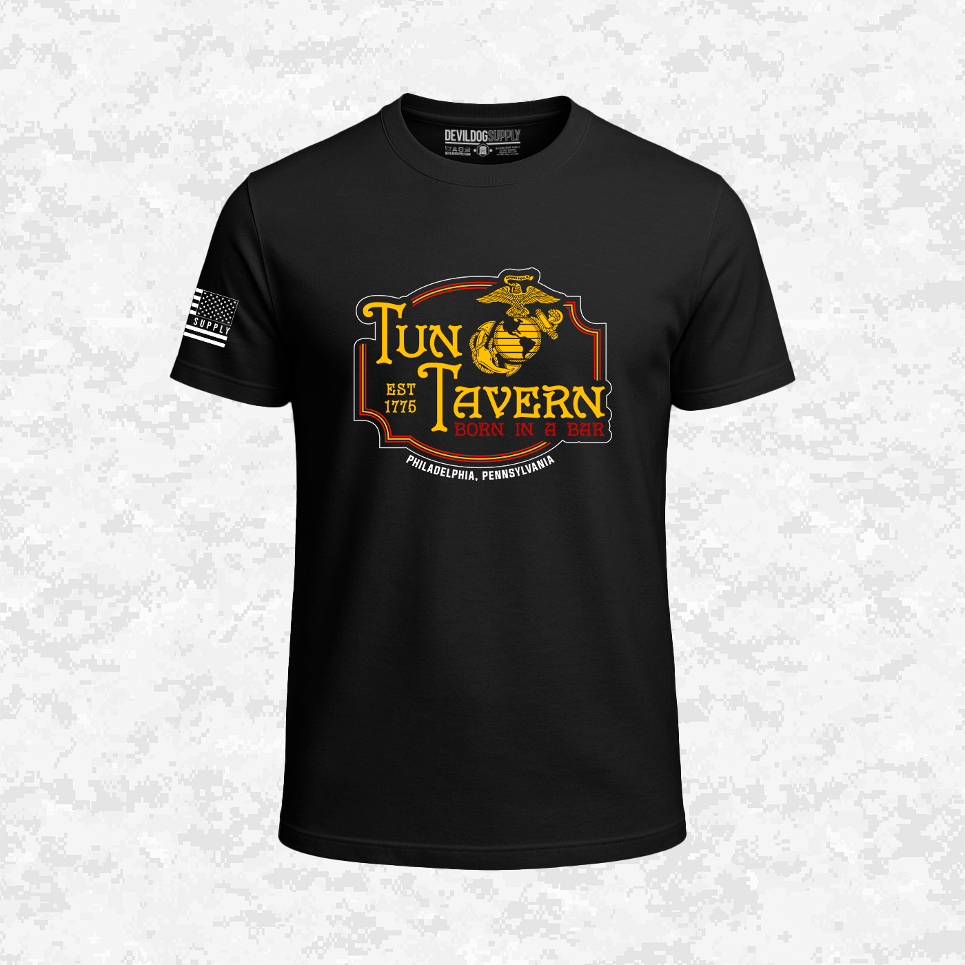 Tun Tavern, Born in a Bar, USMC, T-shirt