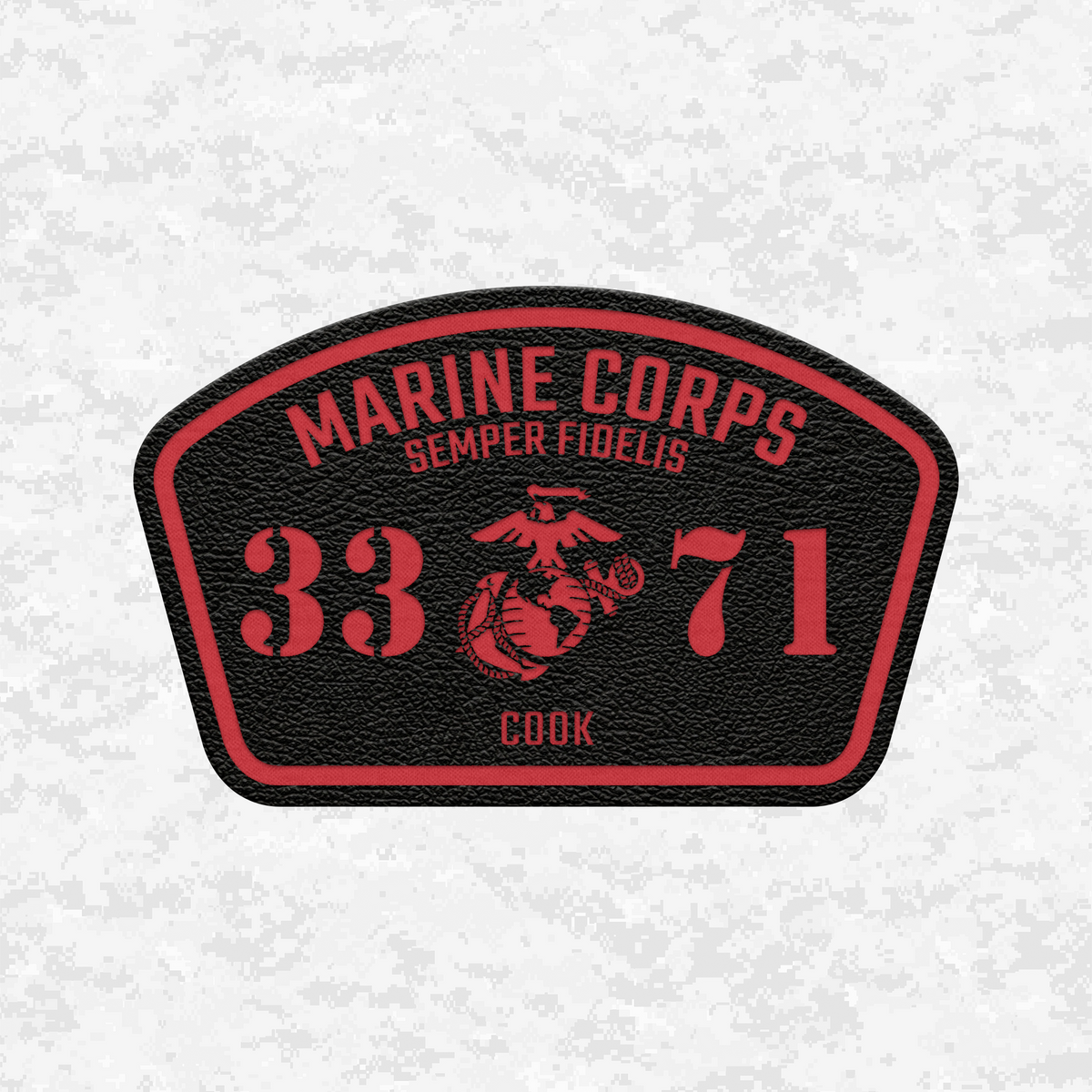 MOS 3371 Cook | Leather Patch | Velcro Backed