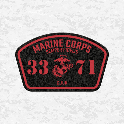MOS 3371 Cook | Leather Patch | Velcro Backed