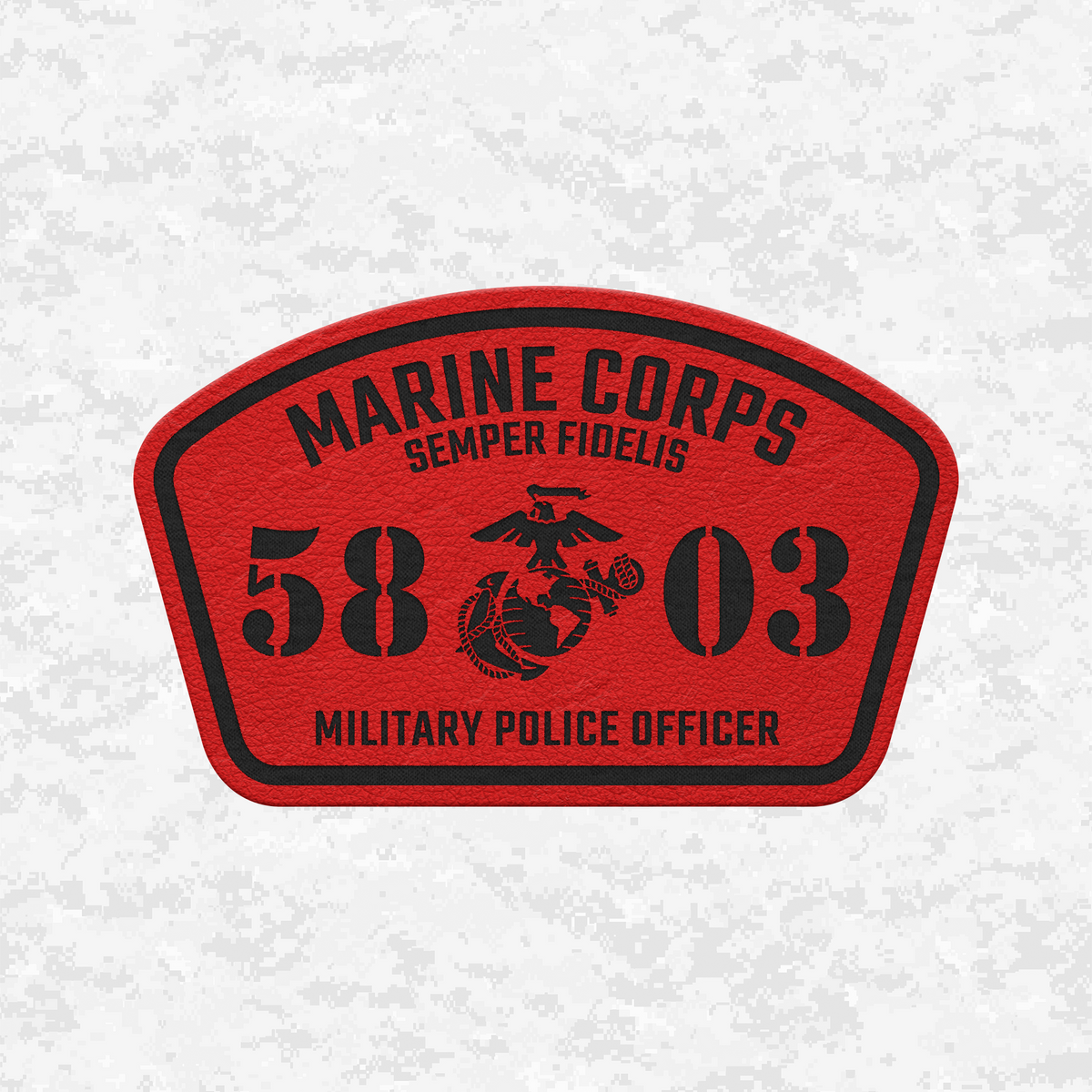 MOS 5803 Military Police Officer | Leather Patch | Velcro Backed
