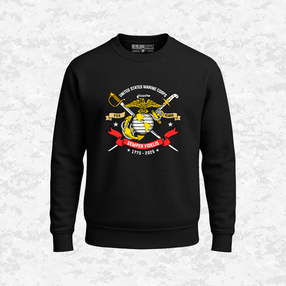 250th USMC | Semper Fidelis | United States Marine Corps | EGA | 250 Years Collection | Sweatshirt