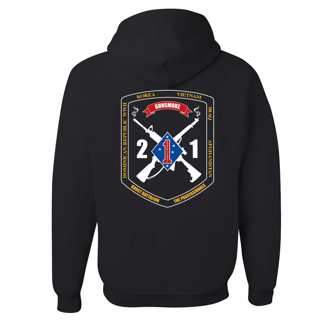 2nd Battalion 1st Marines Unit "Gunsmoke" Hoodie