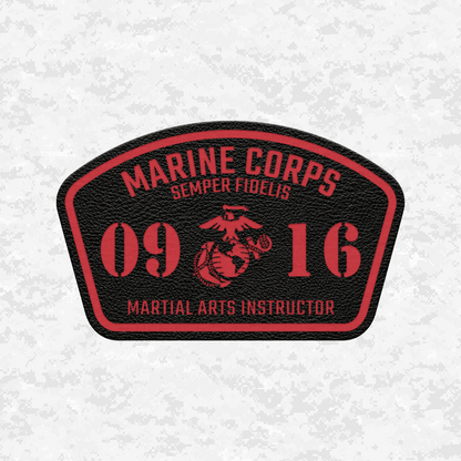 MOS 0916 Martial Arts Instructor | Leather Patch | Velcro Backed