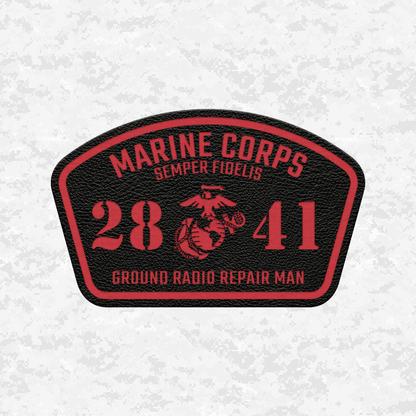 MOS 2841 Ground Radio Repair Man | Leather Patch | Velcro Backed