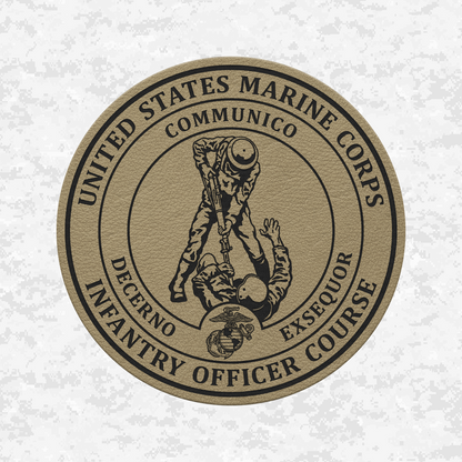 Infantry Officer Course | Leather Patch | Velcro Backed