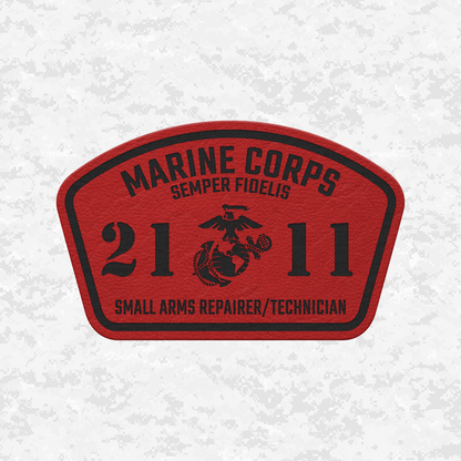 MOS 2111 Small Arms Repairer/Technician | Leather Patch | Velcro Backed