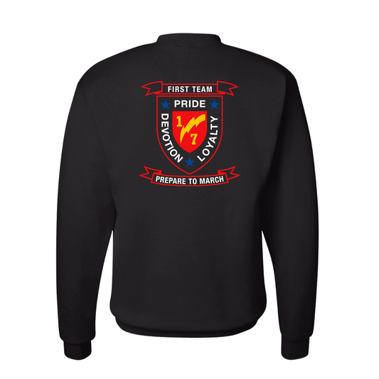 1st Battalion 7th Marines Unit "First Team" Sweatshirt