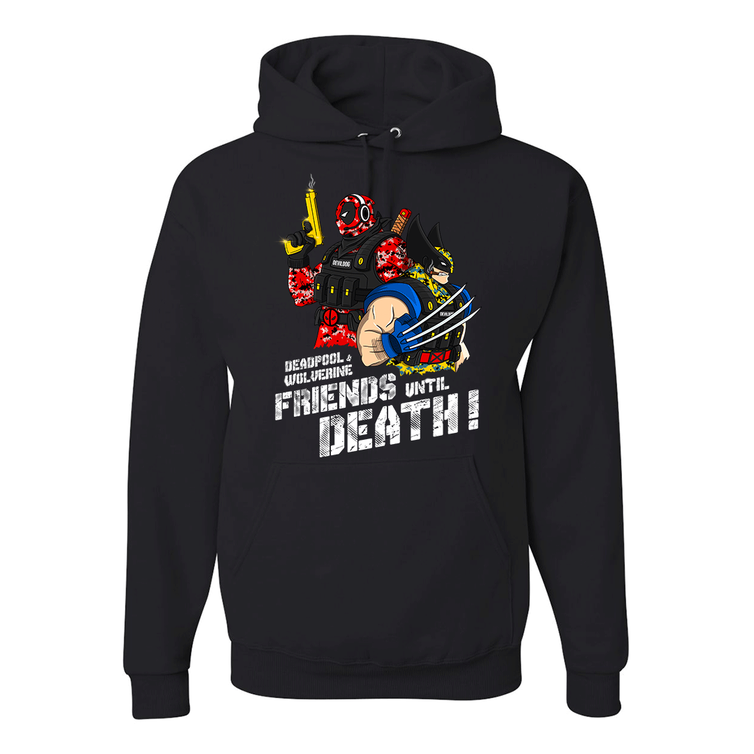 "Friends until Death" Deadpool & Wolverine Hoodie