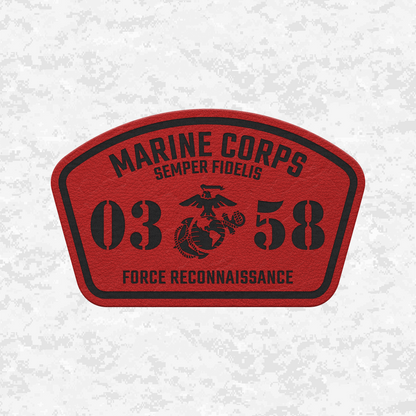 MOS 0358 Force Reconnaissance | Leather Patch | Velcro Backed