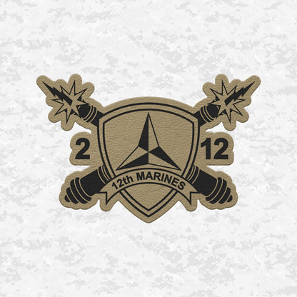 2nd Battalion 12th Marines Unit "The Thundering Guns of Death" | Leather Patch | Velcro Backed
